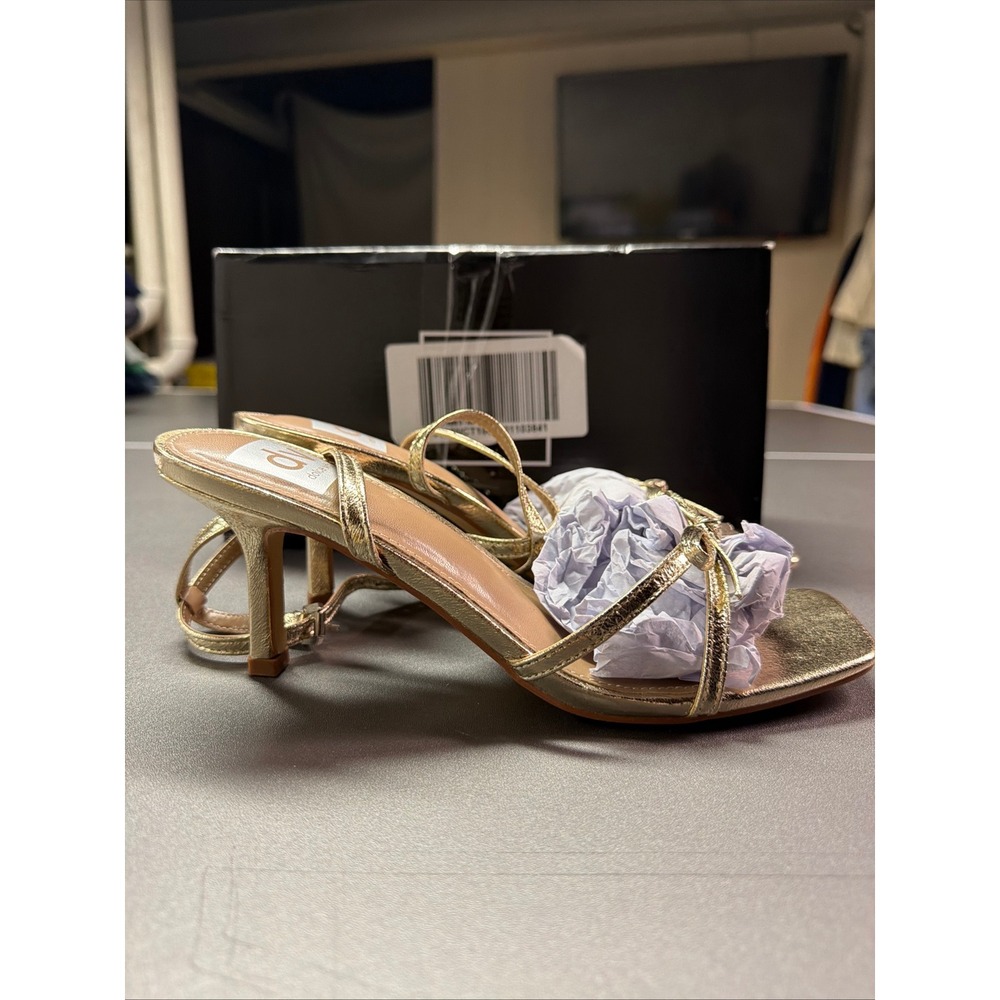 Dolce Vita Zidane Gold Bow Ankle-Strap Dress Sandals Women's Size 7.5 NWB - Picture 6 of 9